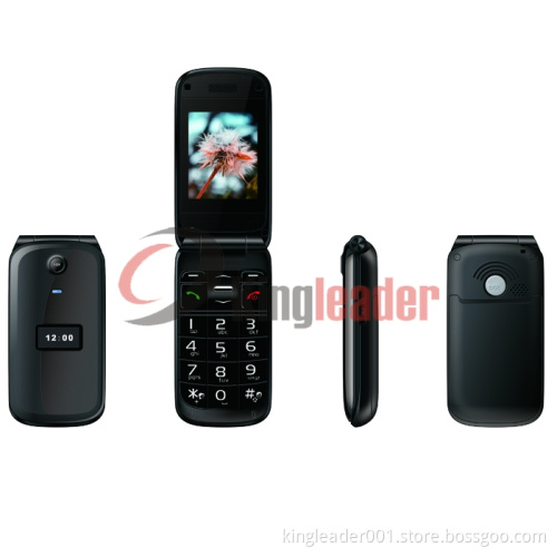 MTK6252 Quad Band Flip Senior Phone-W27